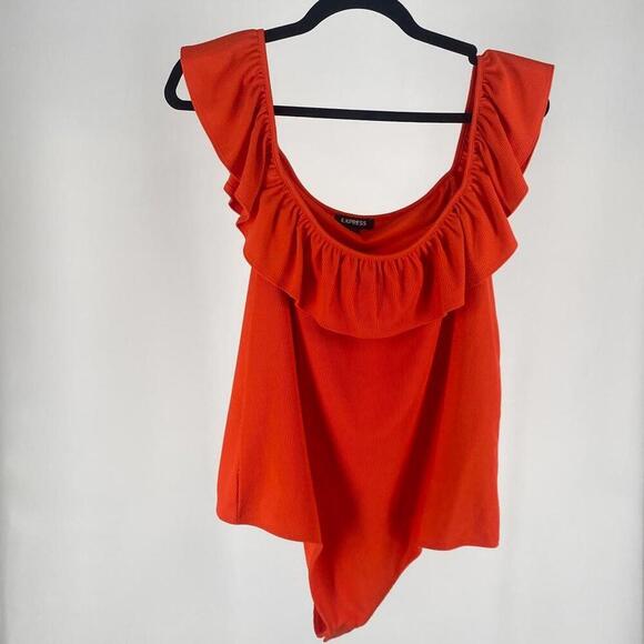 Express Ruffled Bodysuit- XL - Picture 3 of 4